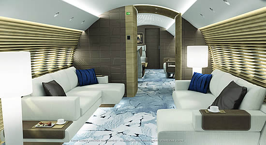 A new vision for corporate jet cabins A new vision for corporate jet cabins